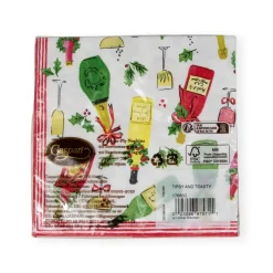 Tipsy And Toasty Cocktail Napkins - 20 Per Package