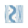 Toile De Nantes Blue Paper Linen Cocktail Napkins - 15 Per Package