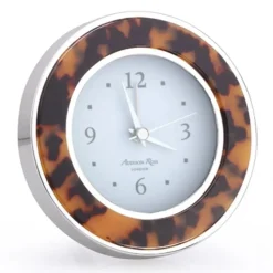 Tortoise & Silver Alarm Clock