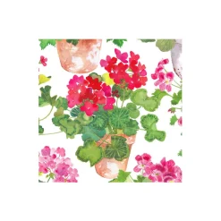 Trailing Geranium Paper Cocktail Napkins - 20 Per Package