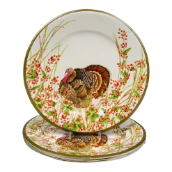 Turkey And Berries Dinner Plates - 8 Per Package