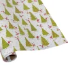 Twirling Santas Gift Wrap - One 30" x 8' Roll