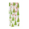 Twirling Santas Wine & Bottle Gift Bag - 1 Each