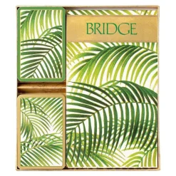 Under the Palms Bridge Gift Set - 2 Playing Card Decks & 2 Score Pads