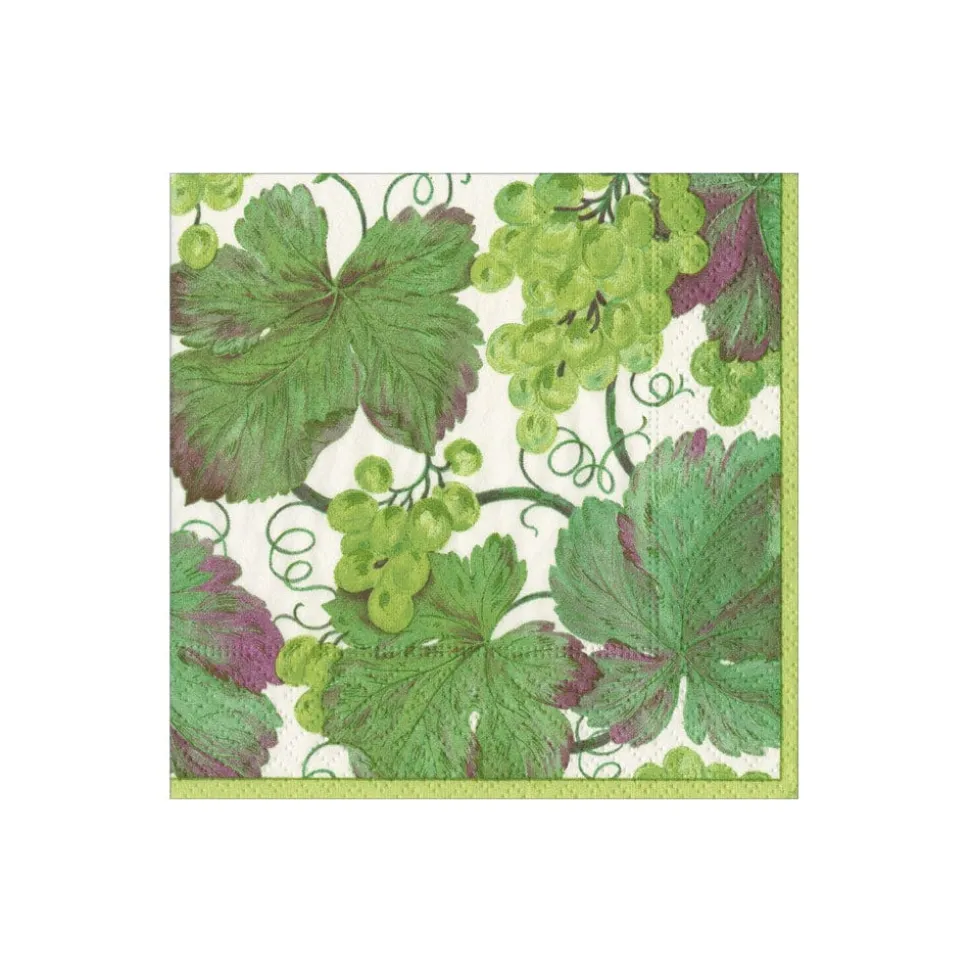 Vineyard Blanc Boxed Cocktail Napkins - includes 12 Boxed Cocktail Napkins