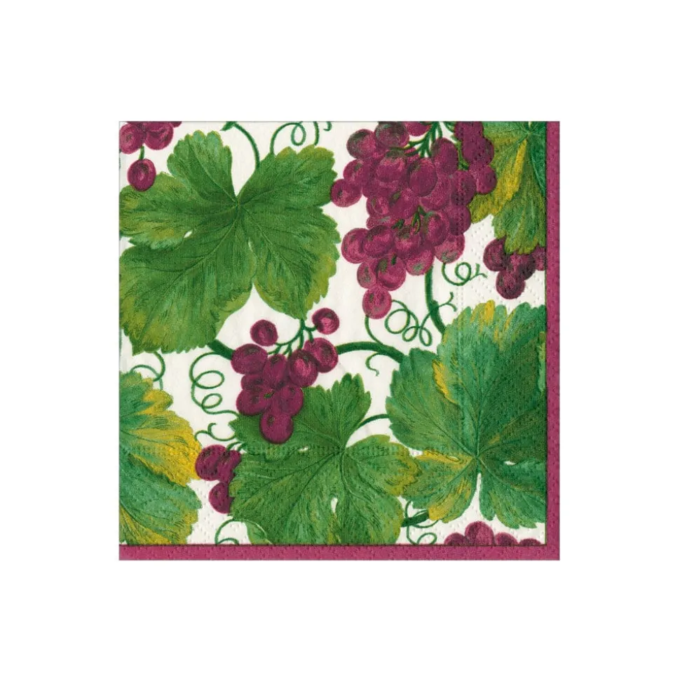 Vineyard Bordeaux Cocktail Napkins - includes 20 Cocktail Napkins