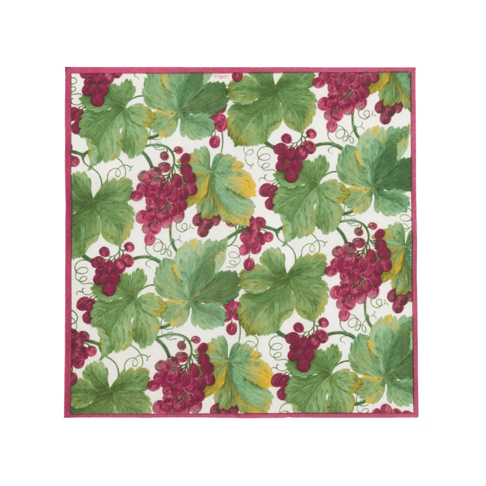 Vineyard Bordeaux Cocktail Napkins - includes 20 Cocktail Napkins