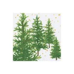 White Christmas Boxed Cocktail Napkins - 40 Per Box