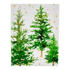 White Christmas Foil Personalized Christmas Cards