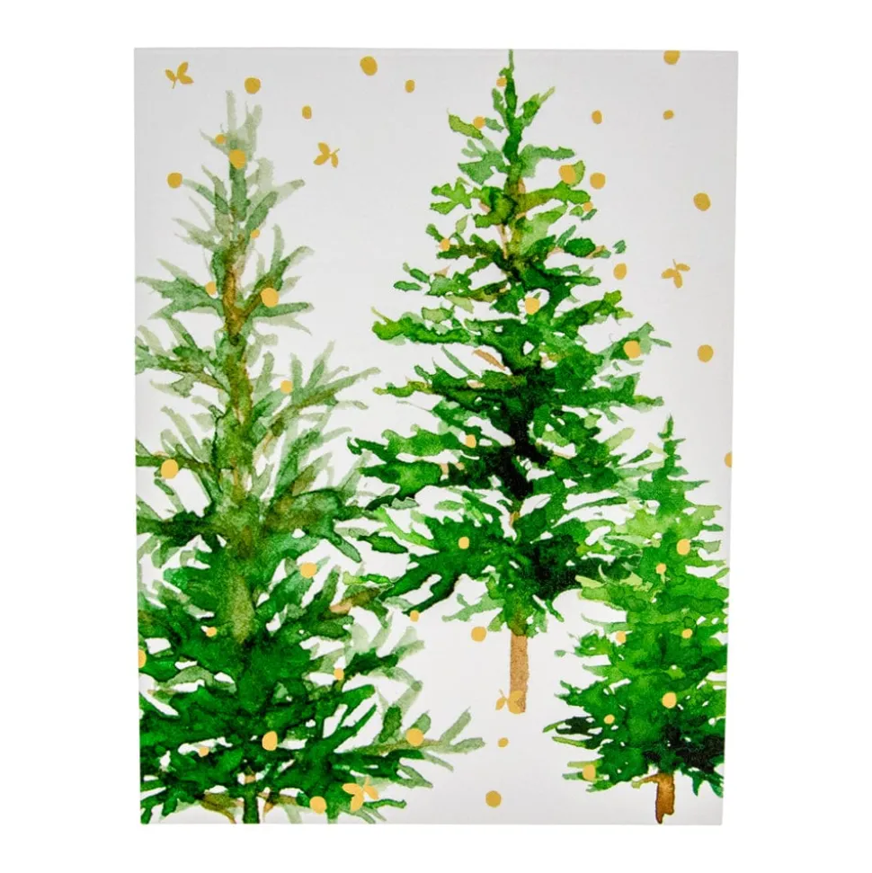 White Christmas Foil Personalized Christmas Cards