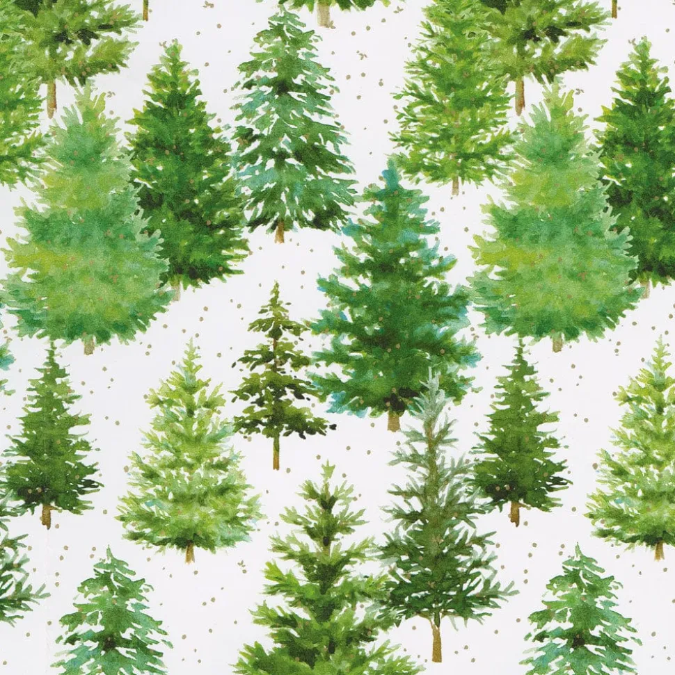 White Christmas Gift Wrap - One 30" X 8' Roll