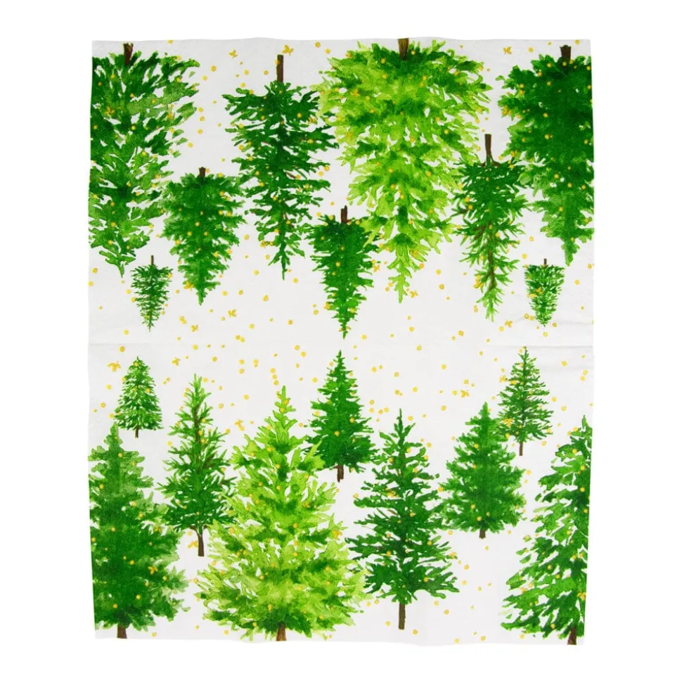 White Christmas Guest Towel Napkins - 15 Per Package