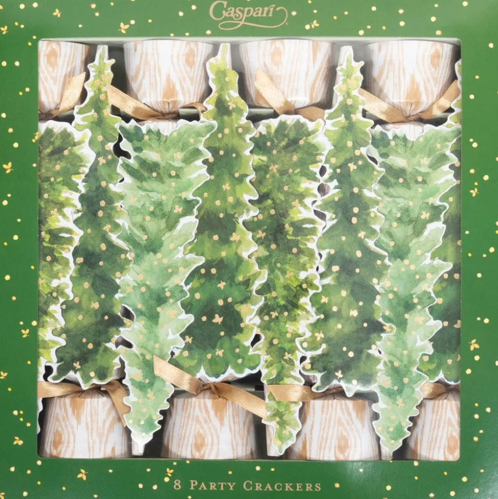 White Christmas 10" Luxury Cone Crackers - 8 per box
