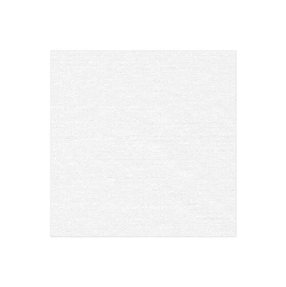 White Pearl Paper Linen Cocktail Napkins - 15 Per Package