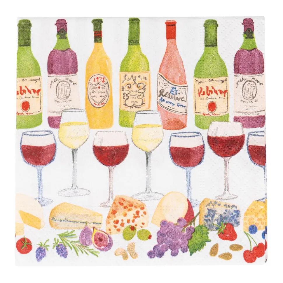 Wine Pairings Cocktail Napkins - 20 Per Package