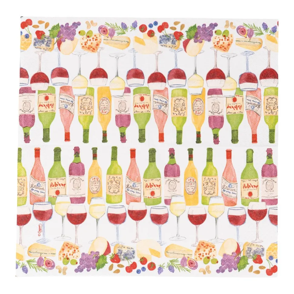 Wine Pairings Cocktail Napkins - 20 Per Package