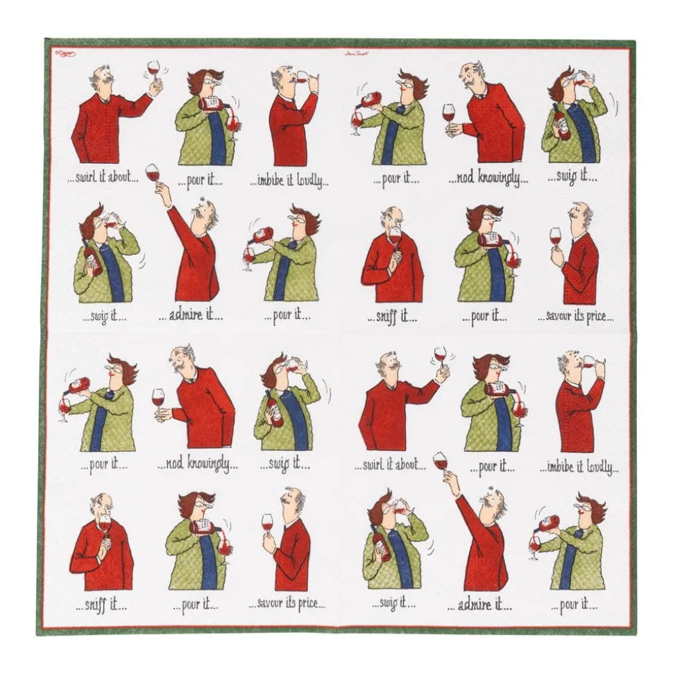 Wine Tasting Cocktail Napkin - includes 20 napkins