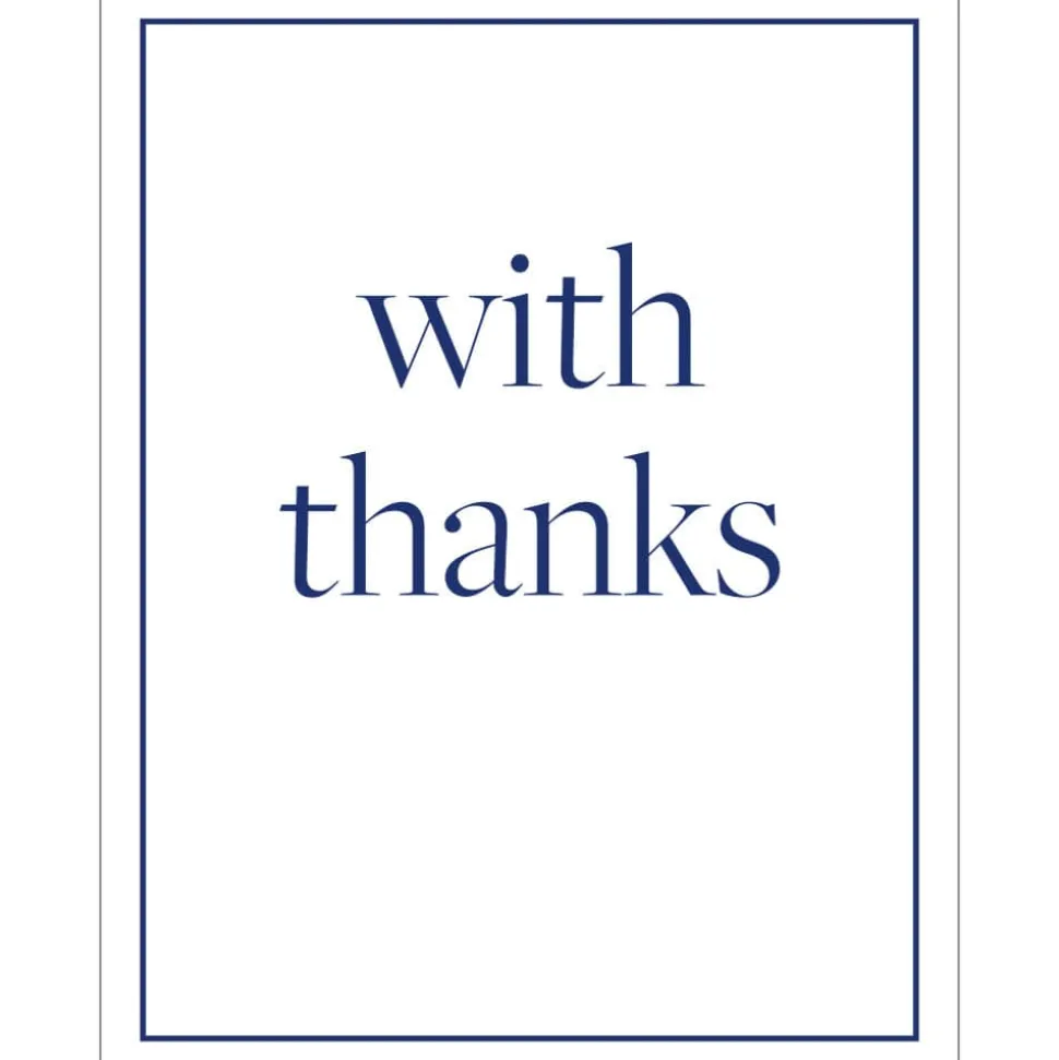 With Thanks Enclosure Cards - 4 Mini Cards & 4 Envelopes