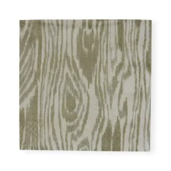 Woodgrain Silver & Gold Cocktail Napkins - 20 Per Package