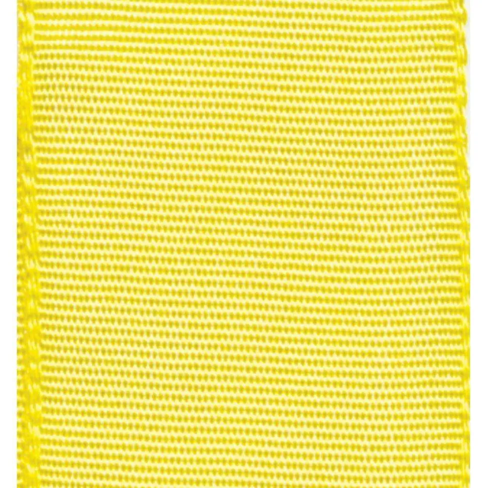 Yellow Wired Ribbon - 8 Yard Spool