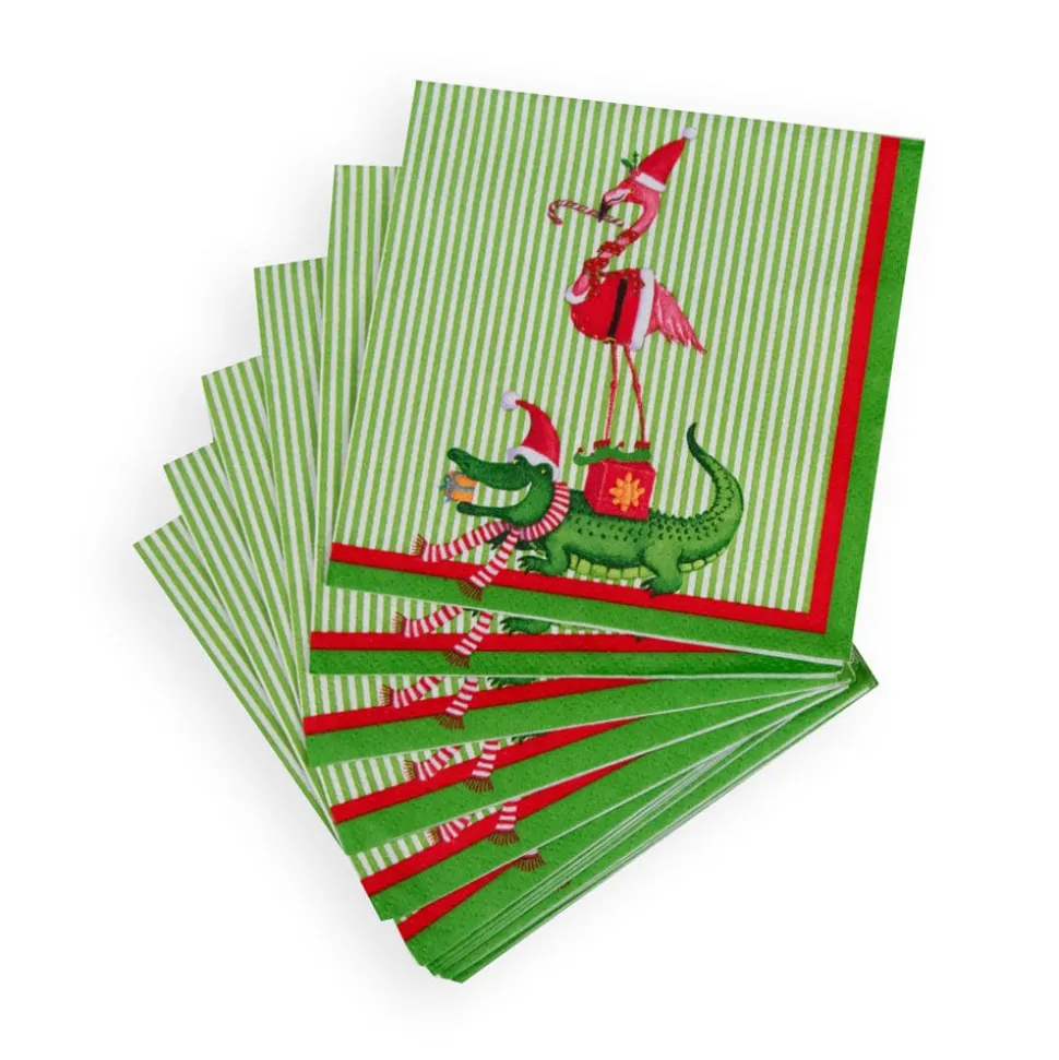 Zooey Christmas Cocktail Napkins - 20 Per Package
